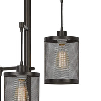 Pacific Dark Bronze 3-Light Hanging Light Floor Lamp