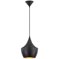 Piquito 9 1/2" Wide Black Finish Modern Mini Pendant Light