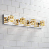 Wrapped Wire 30 3/4" Wide Gold Bathroom Light