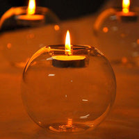 Portable Glass Candle Holder