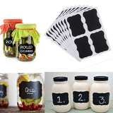 Fancy Black Board Kitchen Decal  Jar Labels - 36pcs