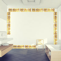 Geometric 3D Mirror Wall Decal Sticker - 10pcs/lot
