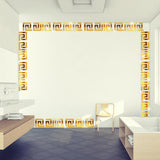 Geometric 3D Mirror Wall Decal Sticker - 10pcs/lot
