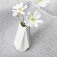 White Black Ceramic Tabletop Vase