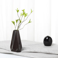 White Black Ceramic Tabletop Vase
