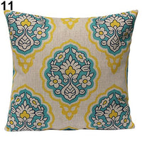 Vintage Geometric Floral Throw Pillow Covers