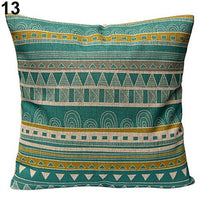 Vintage Geometric Floral Throw Pillow Covers