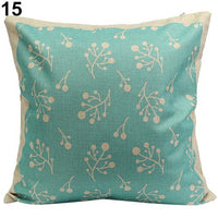 Vintage Geometric Floral Throw Pillow Covers