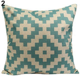 Vintage Geometric Floral Throw Pillow Covers