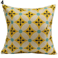 Vintage Geometric Floral Throw Pillow Covers