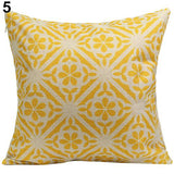 Vintage Geometric Floral Throw Pillow Covers