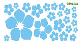 1pc Removable Beautiful Flowers Wall Sticker