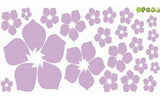 1pc Removable Beautiful Flowers Wall Sticker