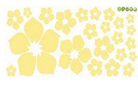 1pc Removable Beautiful Flowers Wall Sticker