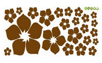 1pc Removable Beautiful Flowers Wall Sticker
