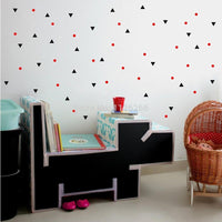Stars Triangles Round Circles Wall Decal Stickers