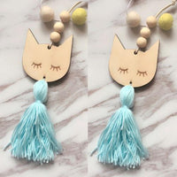 Wood Bead Wall Hanging Ornaments