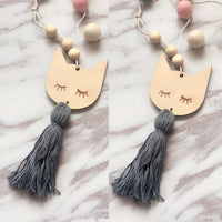 Wood Bead Wall Hanging Ornaments