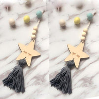 Wood Bead Wall Hanging Ornaments