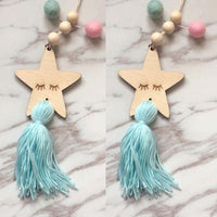 Wood Bead Wall Hanging Ornaments