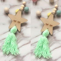 Wood Bead Wall Hanging Ornaments