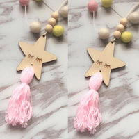 Wood Bead Wall Hanging Ornaments