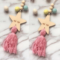 Wood Bead Wall Hanging Ornaments