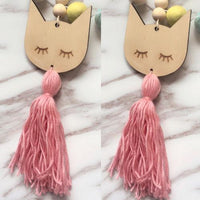 Wood Bead Wall Hanging Ornaments