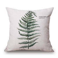 Tropic Tree Green Throw Pillow Covers