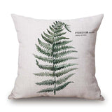 Tropic Tree Green Throw Pillow Covers