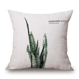 Tropic Tree Green Throw Pillow Covers