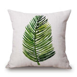 Tropic Tree Green Throw Pillow Covers