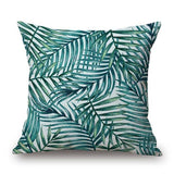 Tropic Tree Green Throw Pillow Covers