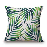 Tropic Tree Green Throw Pillow Covers