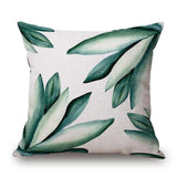 Tropic Tree Green Throw Pillow Covers