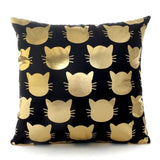 Black Golden Cushion Covers