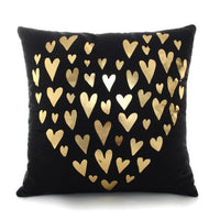 Black Golden Cushion Covers
