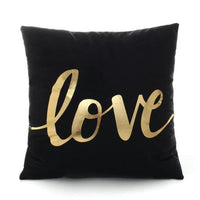 Black Golden Cushion Covers