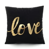 Black Golden Cushion Covers