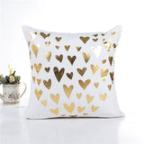 Bronzing Pattern Golden Throw Pillow/Cushion Covers