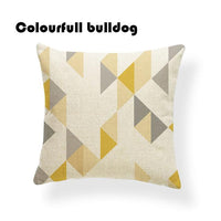 Striped Chevron Yellow Gray/Grey Cushion Covers