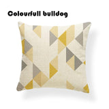 Striped Chevron Yellow Gray/Grey Cushion Covers
