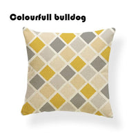 Striped Chevron Yellow Gray/Grey Cushion Covers