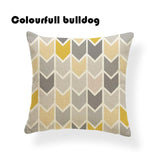 Striped Chevron Yellow Gray/Grey Cushion Covers