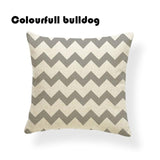 Striped Chevron Yellow Gray/Grey Cushion Covers