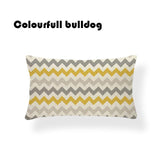 Striped Chevron Yellow Gray/Grey Cushion Covers
