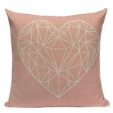 Tropic Palm Leaf Throw Pillow Covers