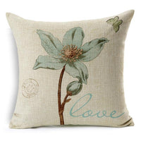 Vintage Flower Cushion Cover