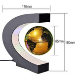 C shape Floating Globe LED Magnetic Levitation