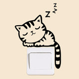 Cat Vivid 3D Smashed Decal  Wall Sticker